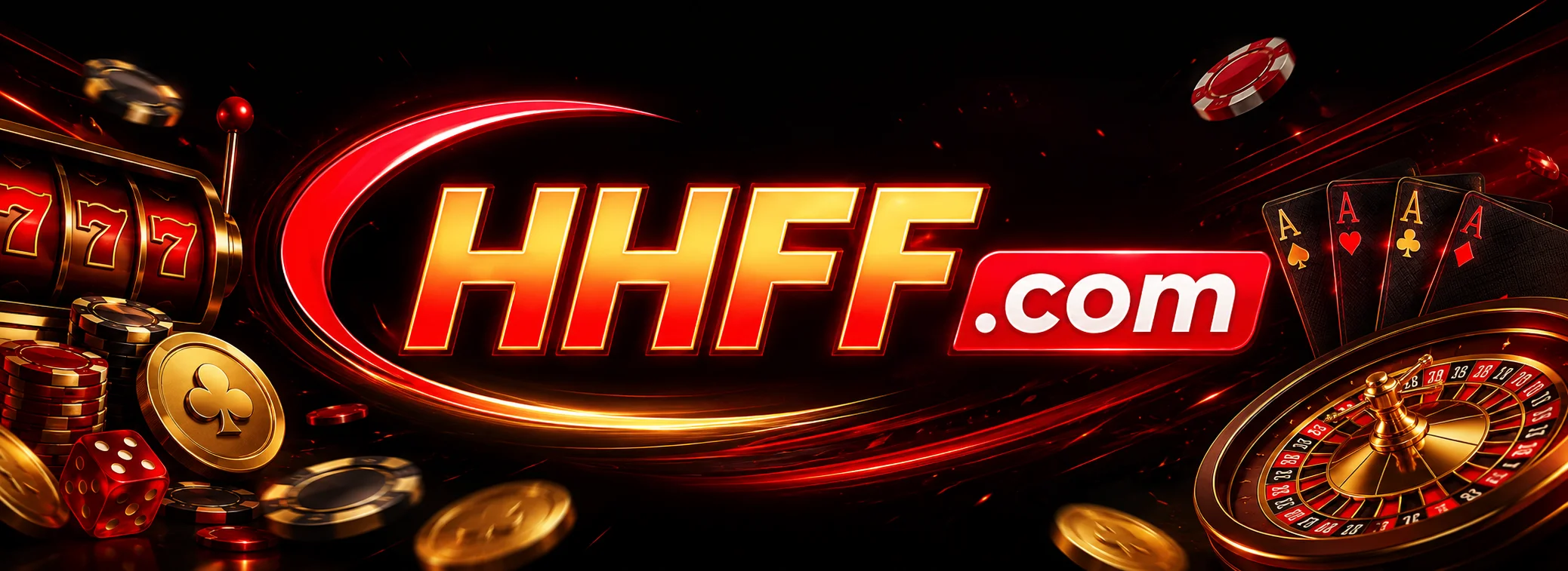 Banner de HHFF Casino con el bono de bienvenida de $500 MXN gratis y 100% hasta $10,000